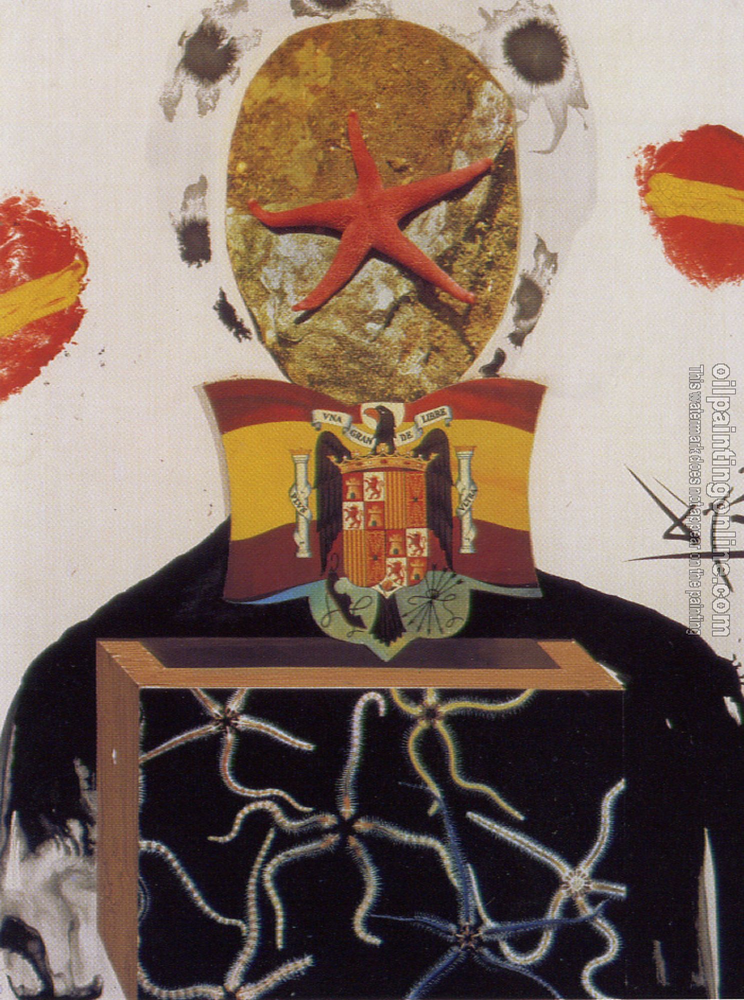 Dali, Salvador - Figure with Flag. Illustration for Memories of Surrealism